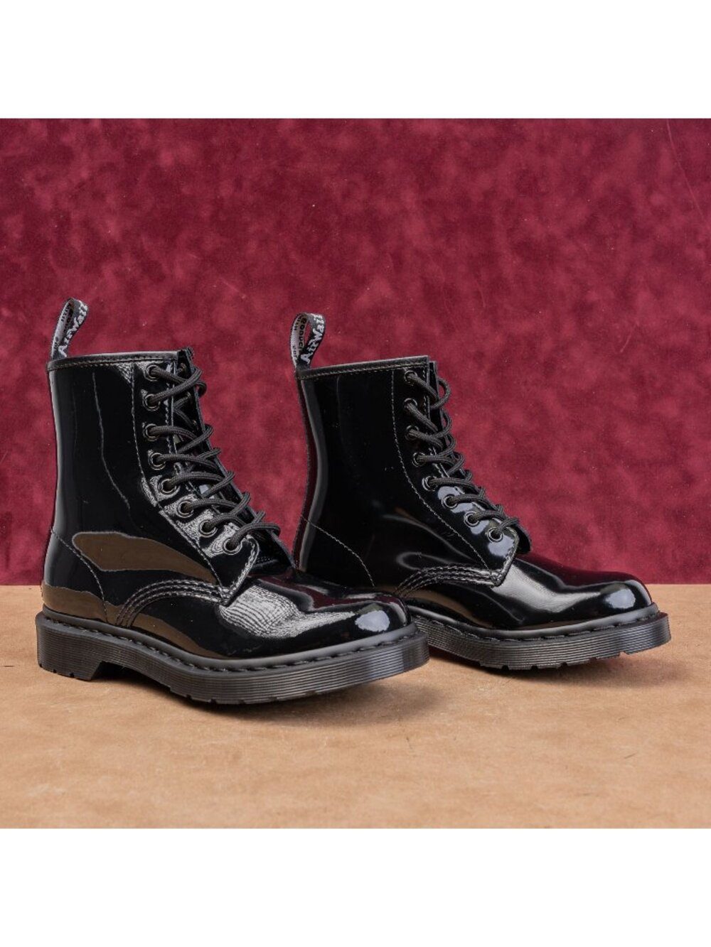 Dr Martens Women 1460 Mono Patent Leather Festival Party Boots 7US EUR38